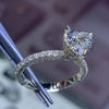 Heart Cut 925 Sterling Silver Engagement Ring