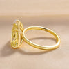 Unique Double Stones Design Marquise & Pear Cut Sterling Silver Engagement Ring