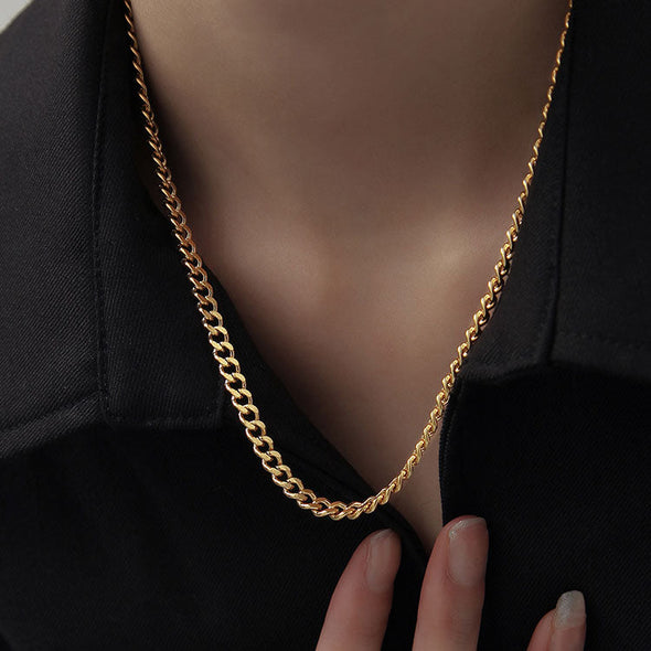 Chic Gold Hip-hop Chunky Necklace