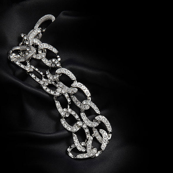 Fashion Full Diamond Cuban Link Necklace For Women