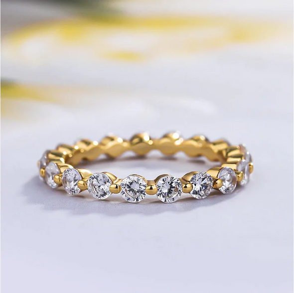 Gorgeous 3pc Golden Tone Oval Cut Wedding Bridal Set