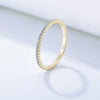 Dazzling Golden-Tone Multi-Color Eternity Band Stackable Ring