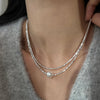 Elegant Pearl Necklace in Sterling Silver