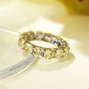 Champagne Eternity Wedding Band