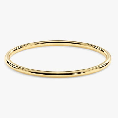 Simple 18k Gold Rose Gold Silver 1.5mm Thin Wedding Band