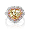Heart Double Halo Engagement Ring