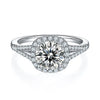Luxury 1.5 Carat D Color Moissanite Sterling Silver Ring