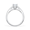 Solitaire Oval Cut In Sterling Silver Engagement Ring
