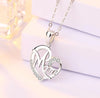 Happy Mother's day Hollow Heart Design Pendant Necklace
