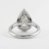2.0ct Double Halo Pear Cut 925 Sterling Silver Engagement Ring