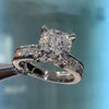 4.0ct Cushion Cut Engagement Ring with Bezel Band