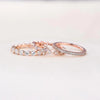 Art Decor Rose Golden Tone 3-Pieces Stackable Wedding Band Set