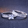 1.5 Carat Princess Cut Wedding Bridal Set