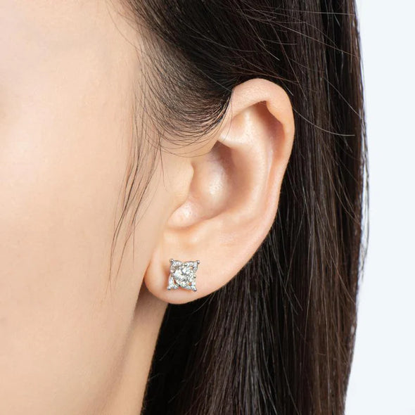 Four Leaves Clover Stud Earrings