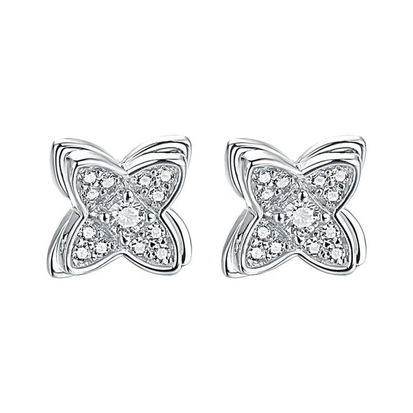 Four Leaves Clover Stud Earrings