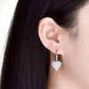 Heart Halo Drop Earrings