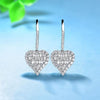 Heart Halo Drop Earrings