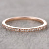 Rose Golden Tone Classic 4 Prong Round Cut Sterling Silver Bridal Set