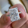 Gorgeous 3.0CT Radiant Cut Double Prong Engagement Ring