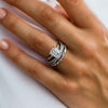 Exclusive 3PC Emerald Cut Wedding Set In Sterling Silver