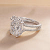 Gorgeous Split Shank Cushion Cut Engagement Ring In Sterling Silver
