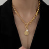 Fashion Pearl Golden Tone Y-Necklace For Women