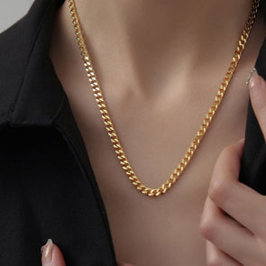 Chic Gold Hip-hop Chunky Necklace